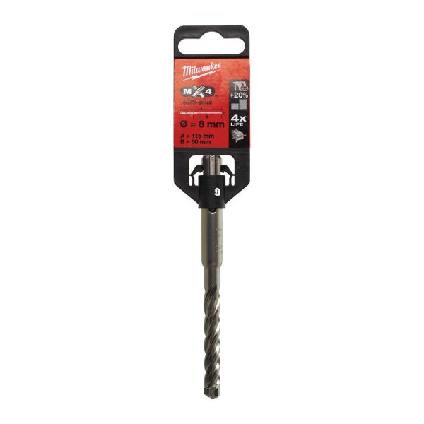 HAMMERBOR SDS+ MX4 8X115 , Milwaukee - Bilde 2