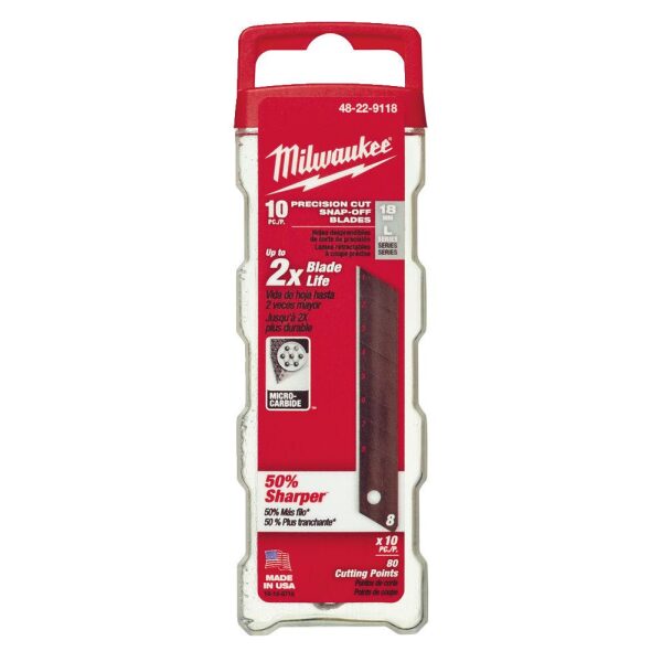 Knivblader Avbrekk 18 Mm - 10 Stk, Milwaukee - Bilde 2