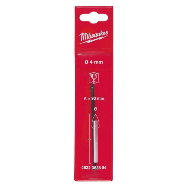 Flis-/Glassbor - 4 mm, Milwaukee - Bilde 2