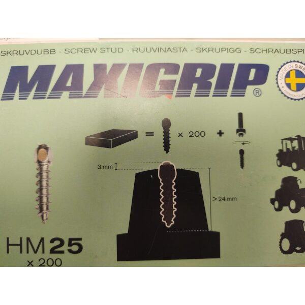 Maxi Grip Hardmetallpigg 25Mm - 200 Stk - Bilde 2