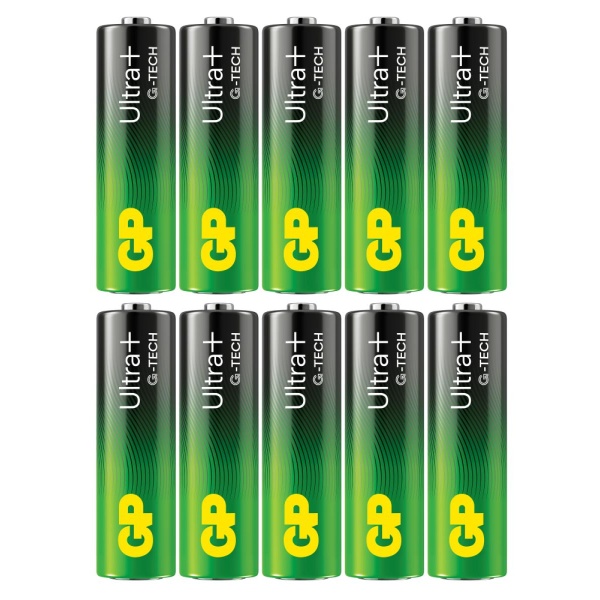 Batteri Ultra Plus AA 10 stk, GP - Bilde 2