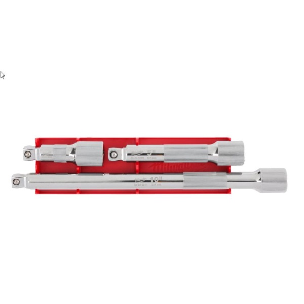 FORLENGER VINKLINGSBART 1/2” SETT 3DEL , Milwaukee - Bilde 3