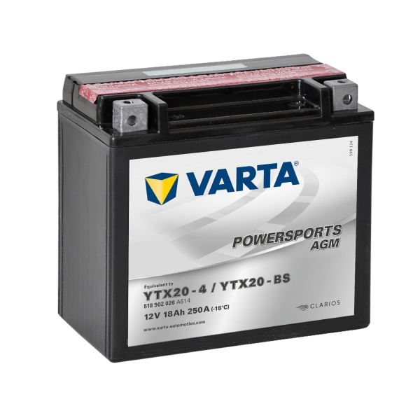 Varta Startbatteri Ytx20-Bs (177X88X156)