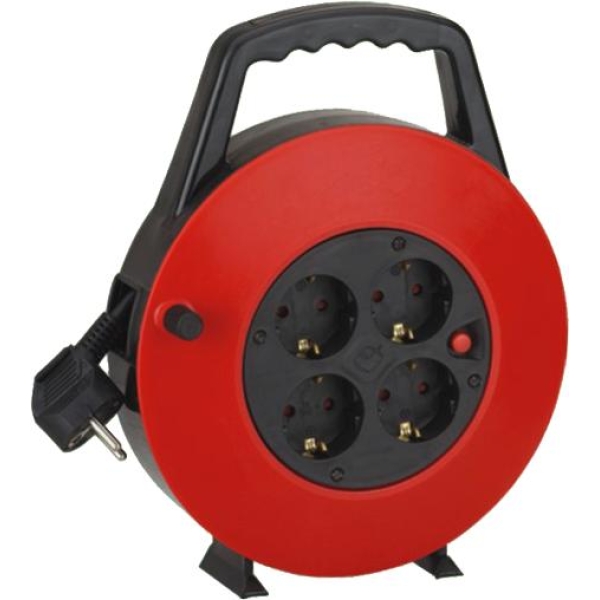 Kabeltrommel Pvc 10M 4-Veis 3X1,0