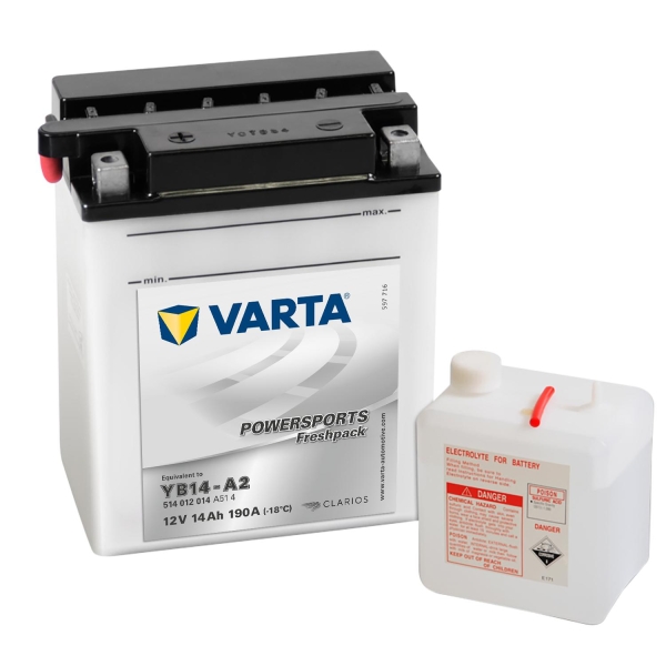 Varta Startbatteri Yb14-A2 Cb14-A2 - 14Ah 51412