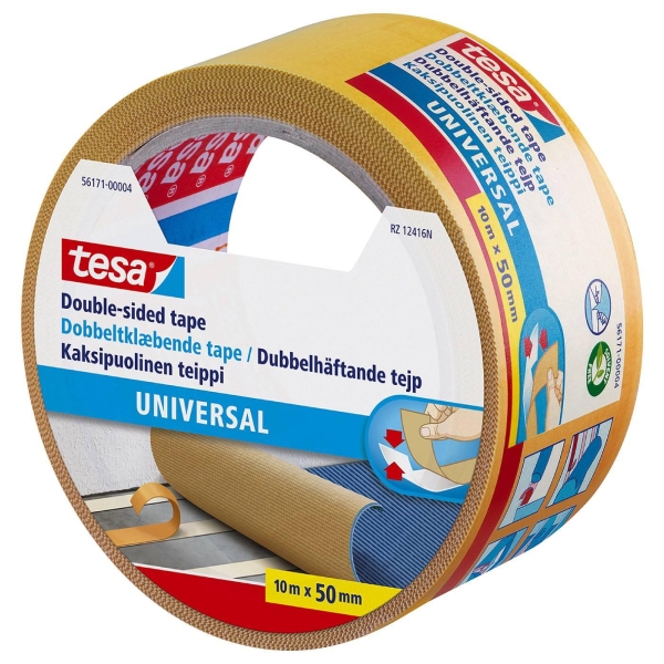 Teppeteip Univ 56171 50 Mm X 10 Mtr - Dobbelsidig, Tesa