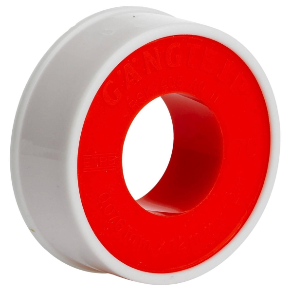 Gjengeteip 70, 12 mm x 12 mtr hvit, Etab