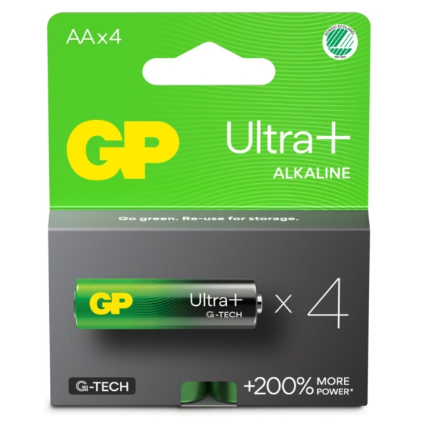 Batteri Ultra Plus AA, 4 stk