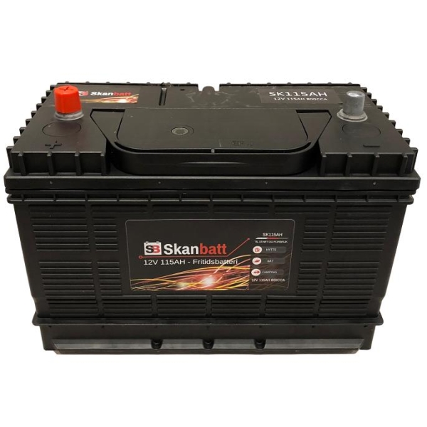 Skanbatt Fritidsbatteri 12V 115Ah 800Cca