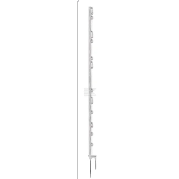 Gjerdestolpe Titanplast hvit 5 stk- 157 cm, Ako