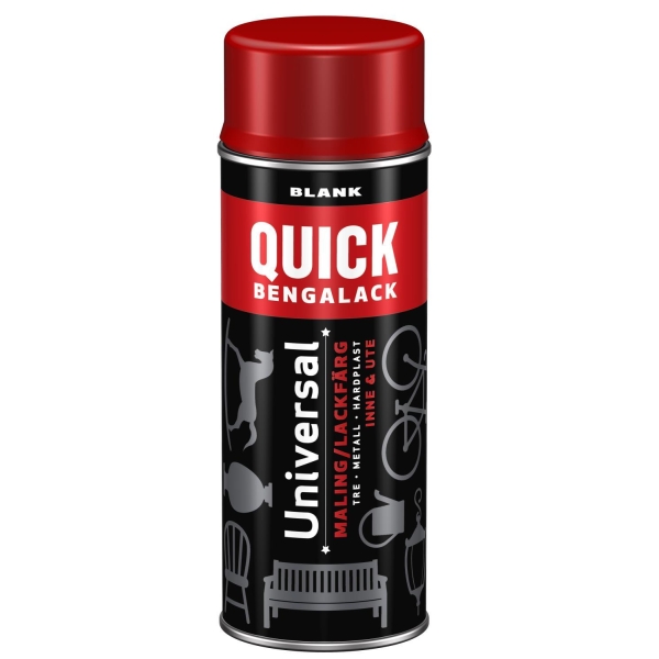 Quick Spraylakk Nr 83 Signalrød Bland - 400 Ml
