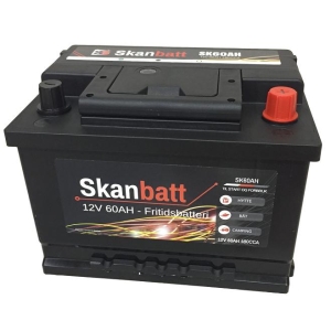 Skanbatt Fritidsbatteri 12V 60Ah 480Cca