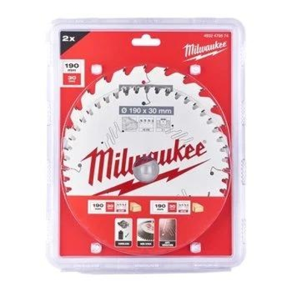 SIRKELSAGBL. W190X24T/48T 2P , Milwaukee