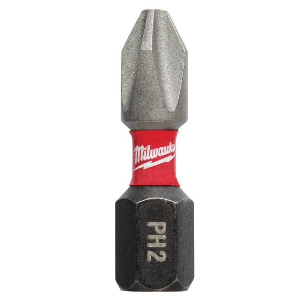BITS SHOCKWAVE PH2X25MM 2P , Milwaukee