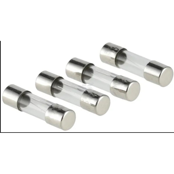 Glassikring 3A x 20 mm - 4 stk, Kramp