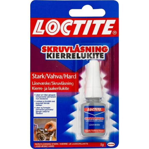 Skruelåsing Sterk, Loctite