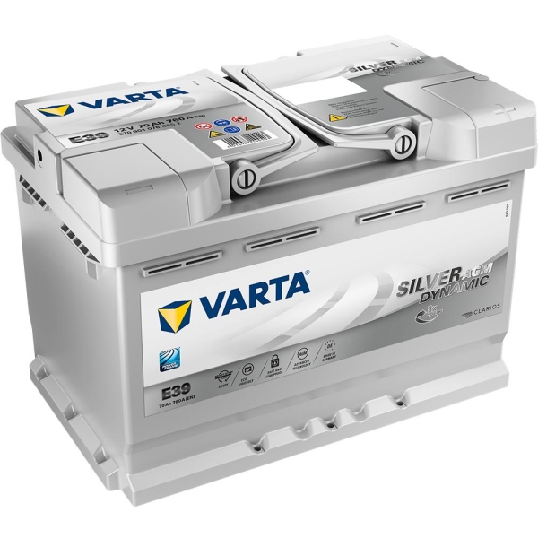 Varta Silver Dynamic Agm Batteri 12V 70Ah 760Cca