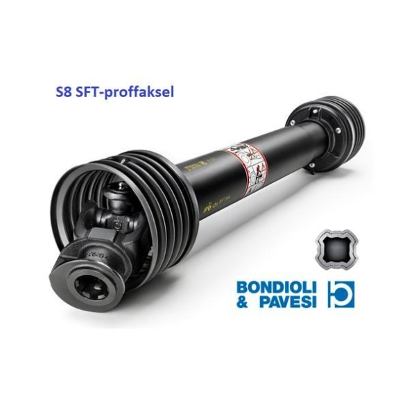 Bypy Kraftoverf.Aksel 8-1 3/4"  Brytebolt
