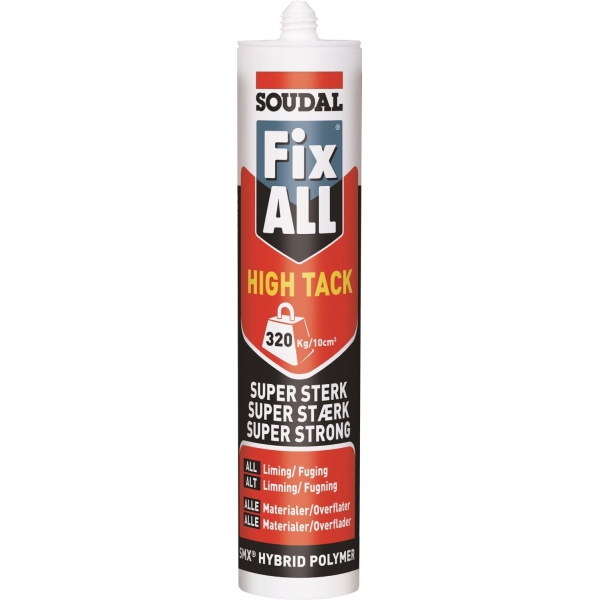 Fix All High Tack Hvit - 290 Ml, Soudal
