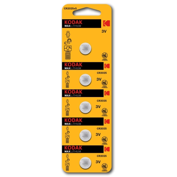 Kodak Batteri Cr2025 - 5 Stk