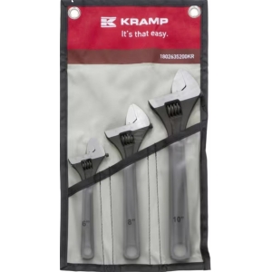 Skiftenøkkel sett 6" 8" og 10", Kramp
