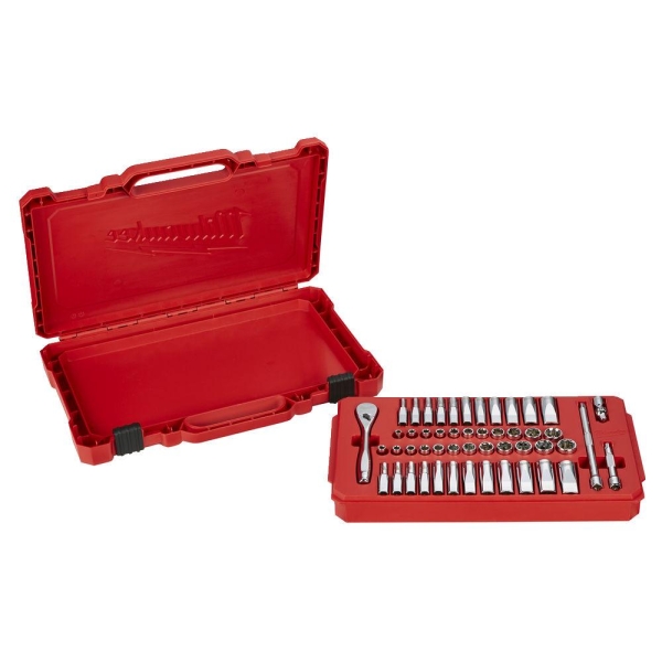 SKRALLESETT 1/4" MM & IMP 50DEL , Milwaukee