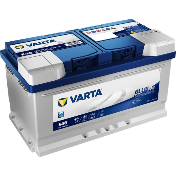 Varta Blue Dynamic EFB Batteri 12V 75AH 730CCA (315x175x175/175mm) +høyre E46