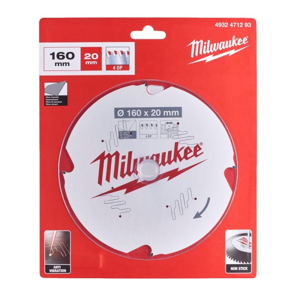 SIRKELSAGBLAD F160X20X2,2X4D , Milwaukee