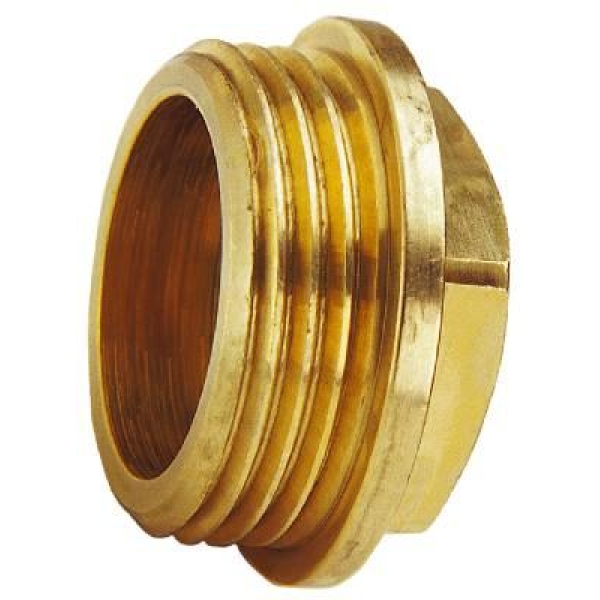 Plugg, messing G 3/8" Forkrommet