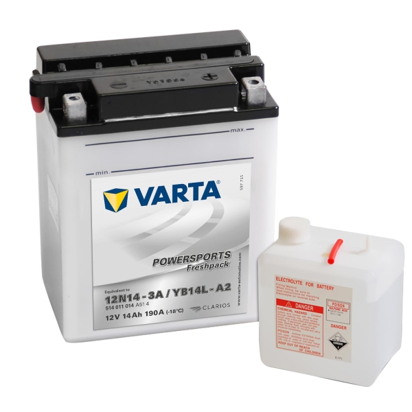 Varta Mc Batteri 12V 14Ah 190Cca Yb14L-A2