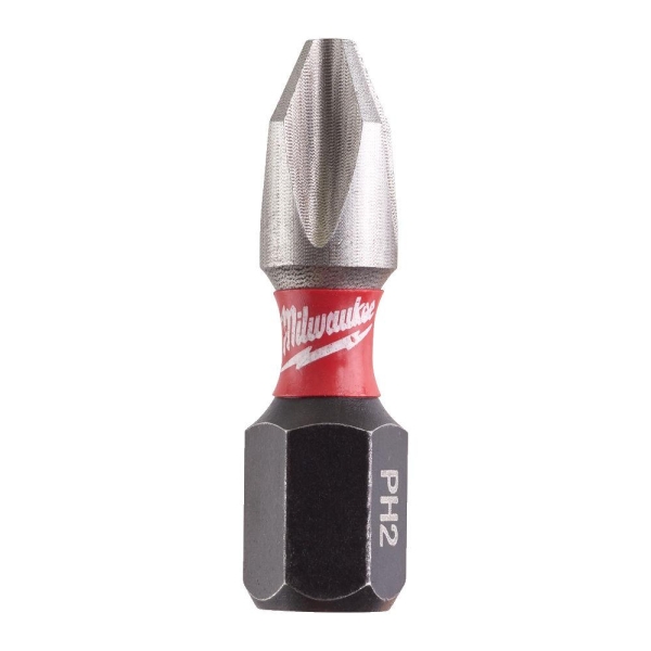 BITS SHOCKWAVE PH2X25MM CD 25P , Milwaukee