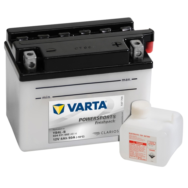 Varta Mc Batteri 12V 4Ah 50Cca Yb4L-B (Cb4L-B)