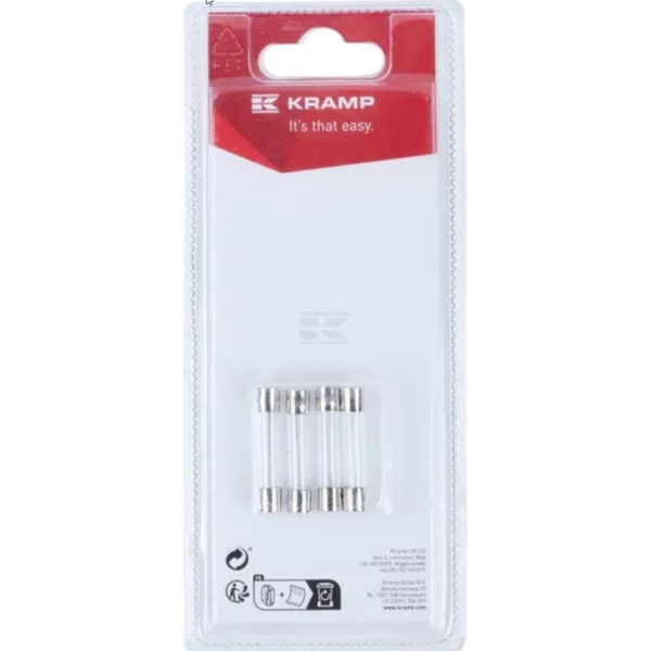 Glasikring 10A x 32 mm - 4 stk, Kramp