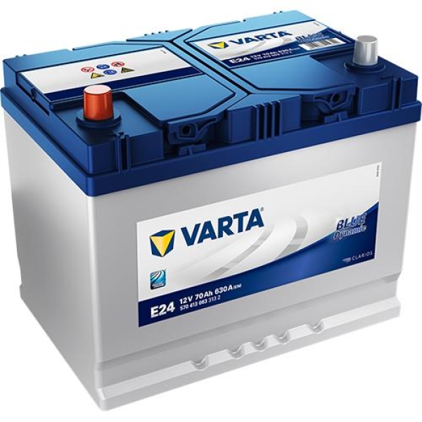 Varta Blue Dynamic Batteri 12V 70Ah 630Cca (261X175X200/220Mm) +Venstre E24