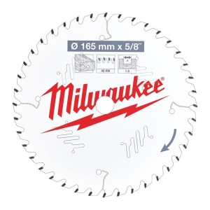 SIRKELSAGBL W165X15.87X1.6X40 , Milwaukee