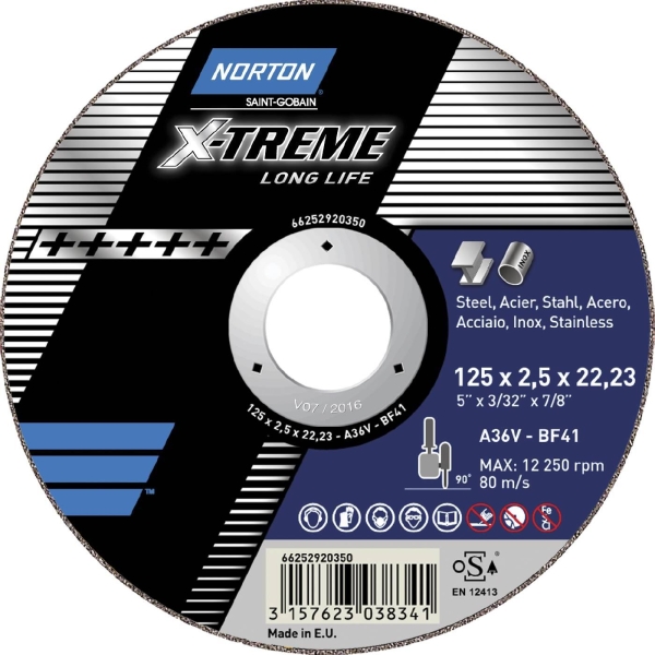 Kappeskive 125 x 1,0 x 22 X-TREME, Norton
