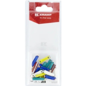 Porselensikring 20 mm - 20 stk assortert, Kramp