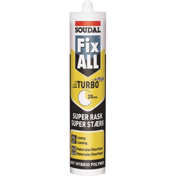 Fix All Turbo Hvit - 290 Ml, Soudal