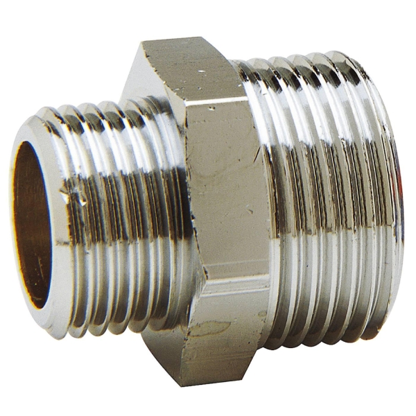 Ansats, messing  G1-1/4" X G 1" Gul
