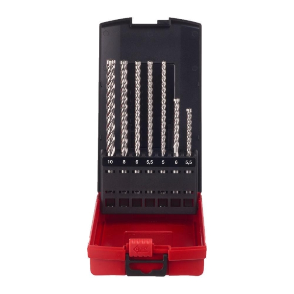 Hammerbor Sds+ Mx4 -Sett El - 7 Stk, Milwaukee