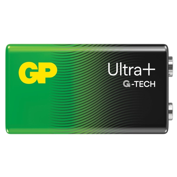 Batteri Ultra Plus, 9 Volt Alkaline, GP