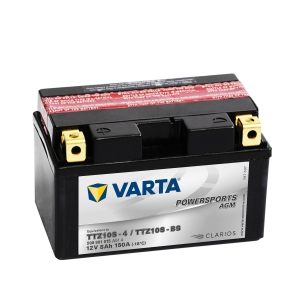 VARTA AGM MC Batteri 12V 8AH 150CCA (150x87x93mm) +venstre TTZ10S-BS