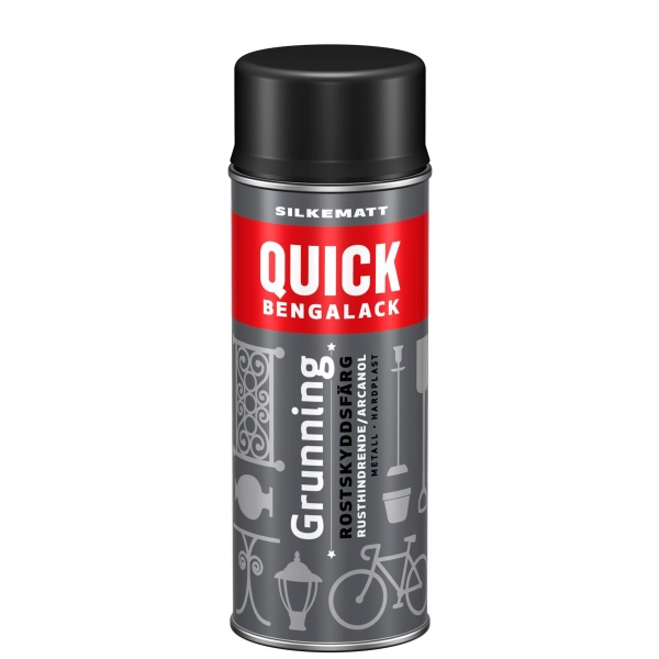 Quick grunning nr. 099 sort silkematt - 400 Ml