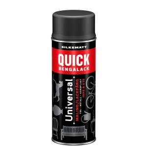 Quick Spraylakk Dempet sort silkematt - 400 Ml