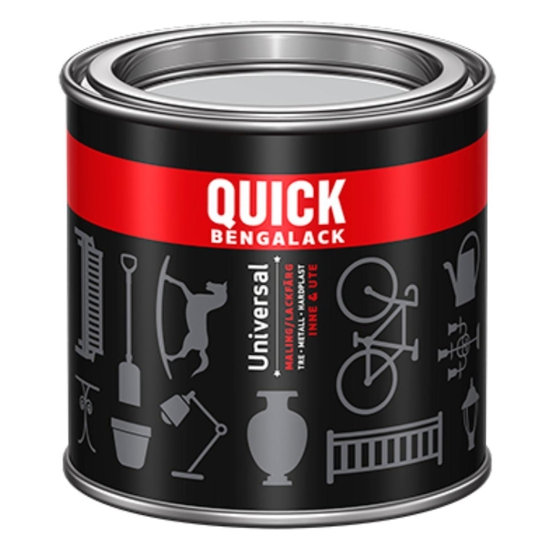 Quick  Bengalack Universal 001 Hvit Blank 0,25 L,
