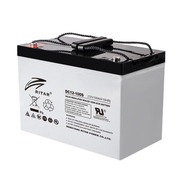 RITAR AGM Deep Cycle Batteri 12V 100AH  - KAMPANJEPRIS