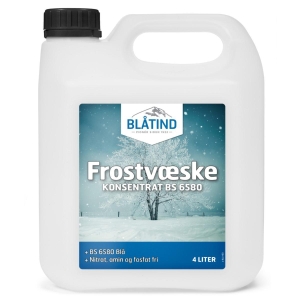Frostvæske Blå BS6580 konsentrat - 4 ltr, Blåtind