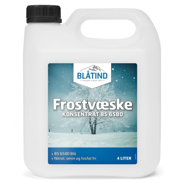 Frostvæske Blå BS6580 konsentrat - 4 ltr, Blåtind