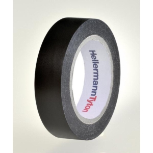 Elektroteip sort, 15 mm, 10 mtr, Hellermann