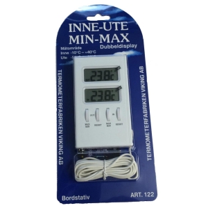 Termometer Inn/Ute Dig  Min/Max